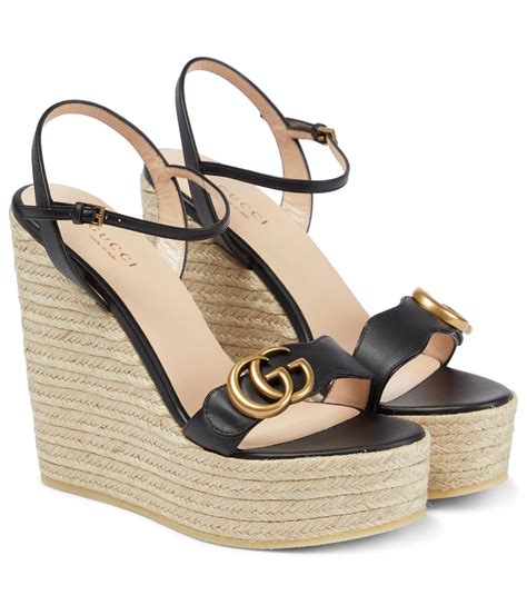 gucci espadrilles wedge|gucci espadrille flats.